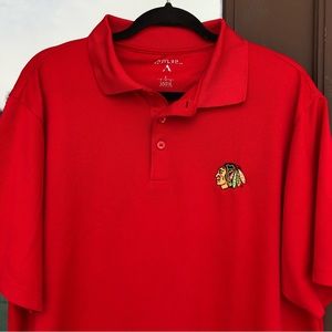 Chicago Blackhawks Red Polo L